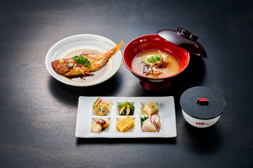 金目鯛姿煮 和みの六趣 地魚あら汁