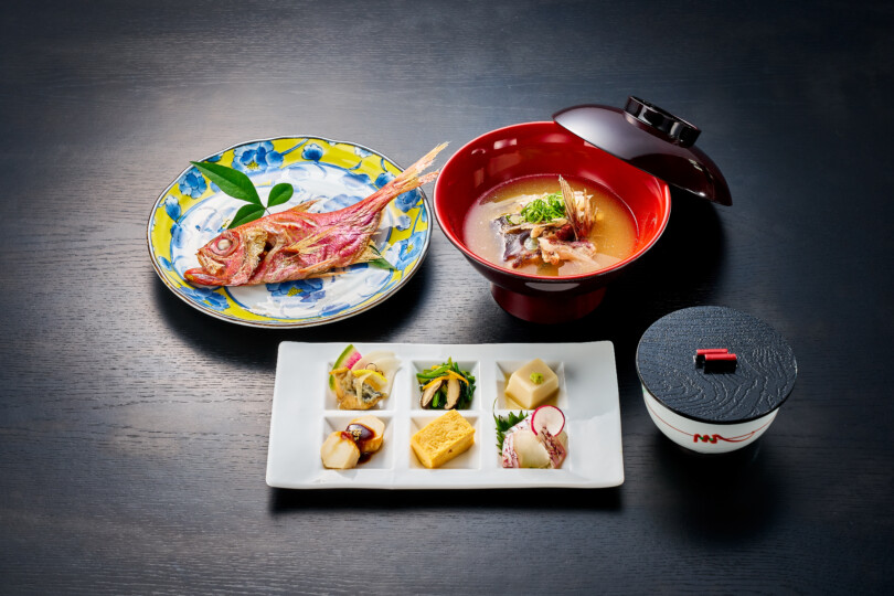 金目鯛姿焼 和みの六趣 地魚あら汁